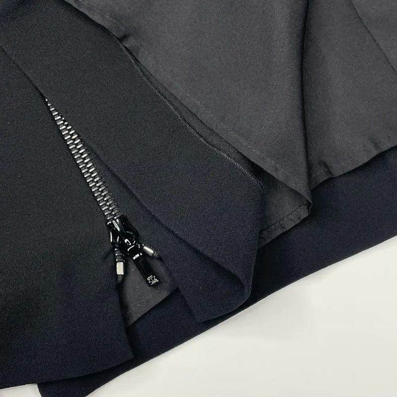 Chanel Chanel Black Cotton Women's Skirt 0089 Size 23" - 3 Thumbnail