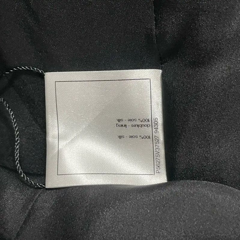 Chanel Chanel Black Cotton Women's Skirt 0089 Size 23" - 9 Thumbnail