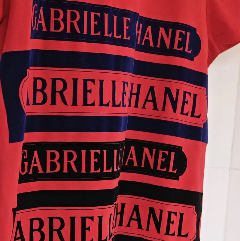 Chanel Chanel Red Cotton Graphic Short Sleeve T-Shirt 0089 Size XS / US 0-2 / IT 36-38 - 6 Thumbnail