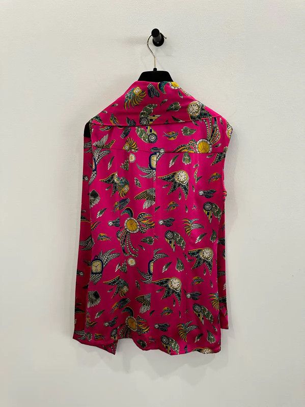Chanel Chanel Pink Silk Women's Shirt 0089 Size M / US 6-8 / IT 42-44 - 2 Thumbnail