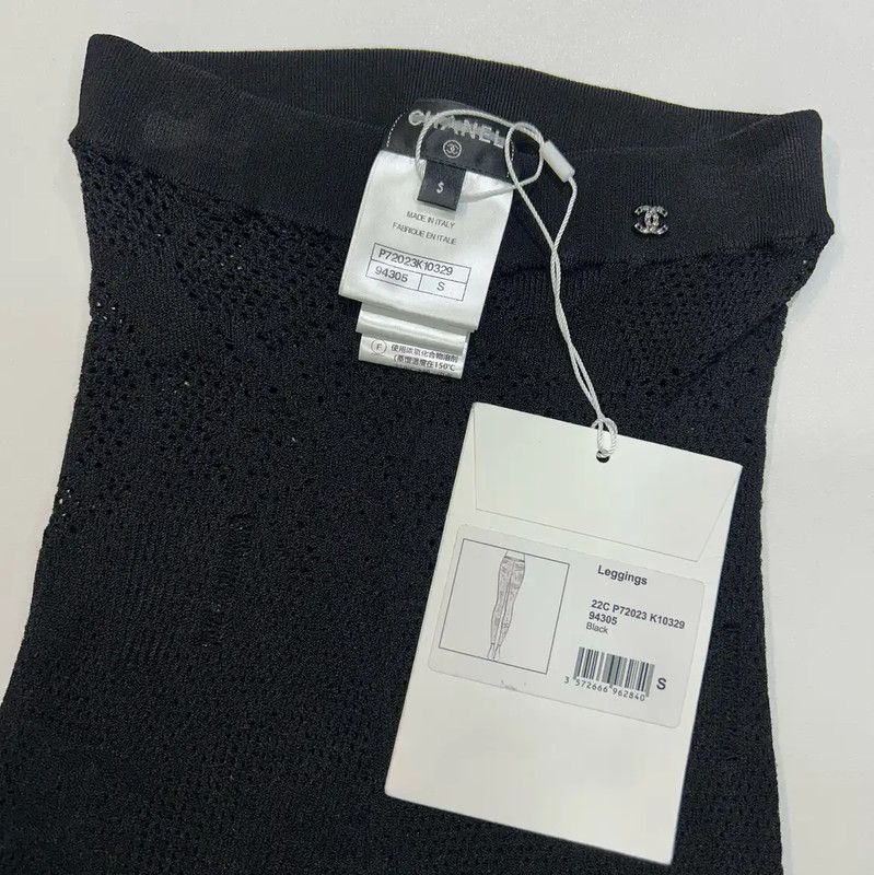 Chanel Chanel Black Casual Pants for Women 0089 Size 23" - 6 Thumbnail