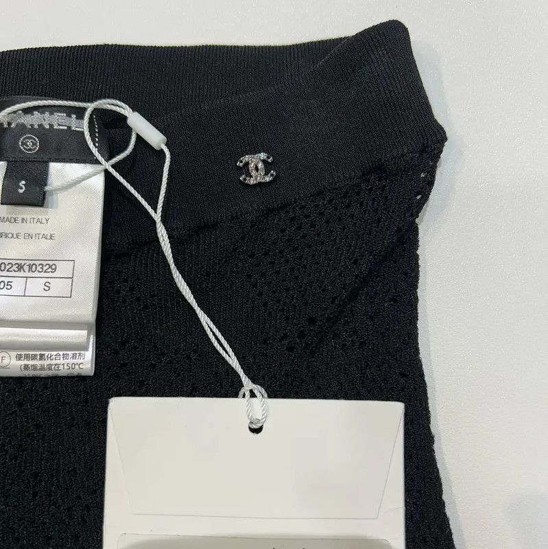 Chanel Chanel Black Casual Pants for Women 0089 Size 23" - 7 Thumbnail