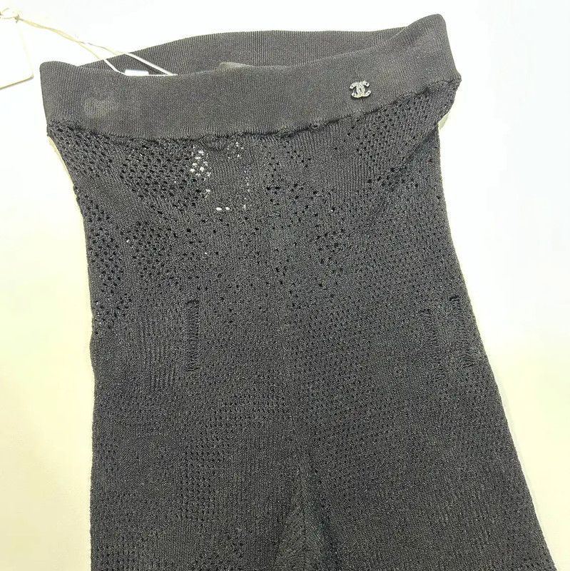 Chanel Chanel Black Casual Pants for Women 0089 Size 23" - 2 Thumbnail