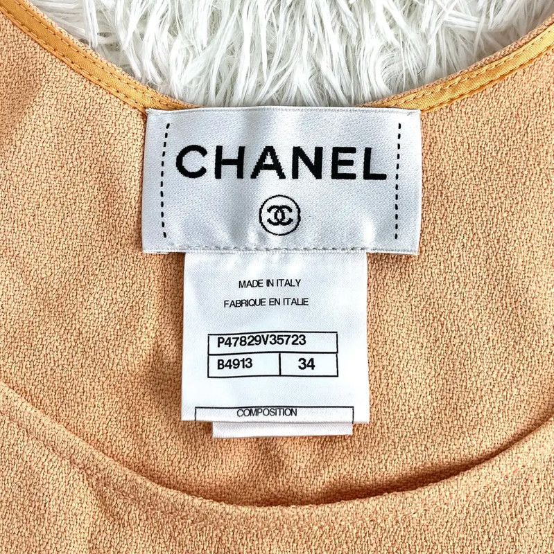 Chanel Chanel Orange Wool Women’s Pullover Sweater 0089 Size XS / US 0-2 / IT 36-38 - 3 Thumbnail
