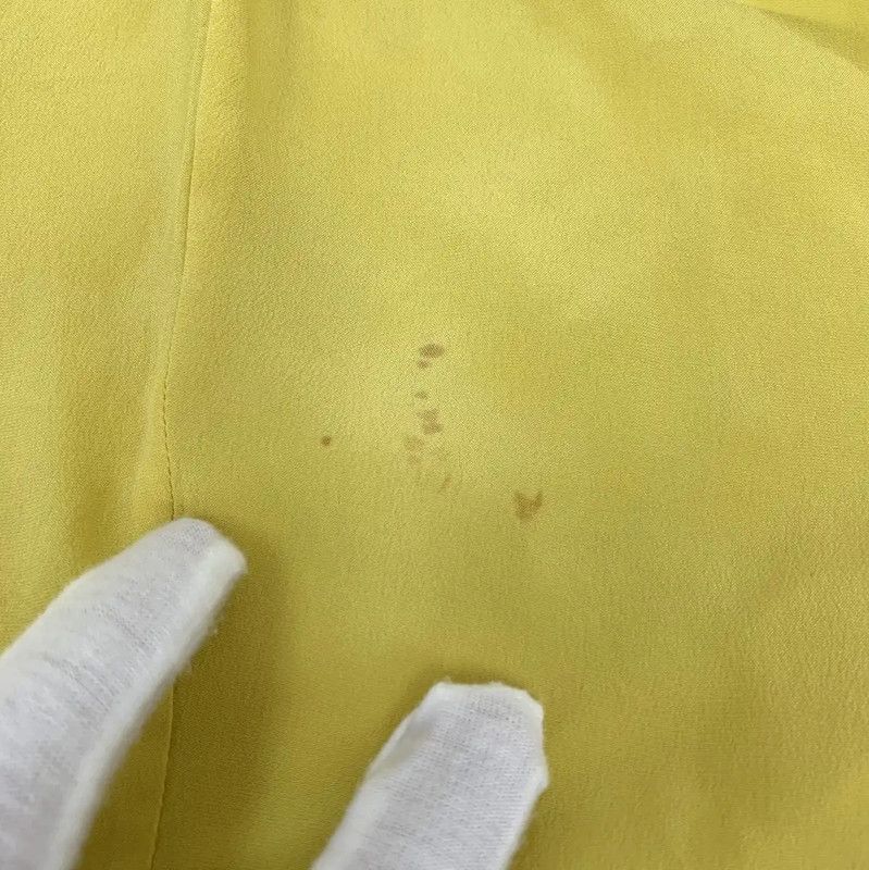 Chanel Chanel Yellow Silk Women's Shirt 0089 Size XS / US 0-2 / IT 36-38 - 8 Thumbnail