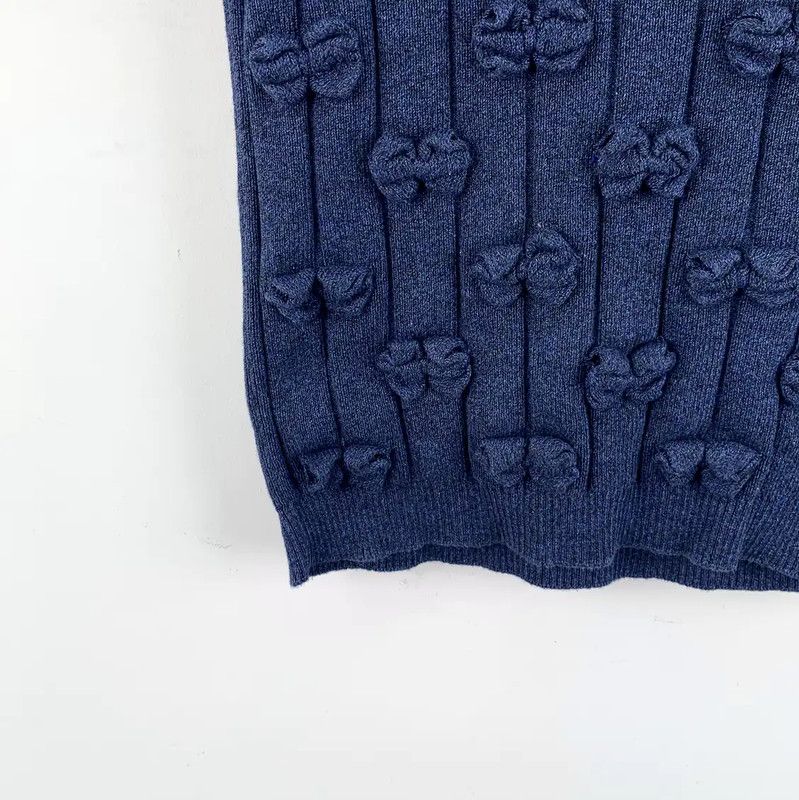 Chanel Chanel Navy Cotton Pullover Sweater for Women 0089 Size XS / US 0-2 / IT 36-38 - 4 Thumbnail