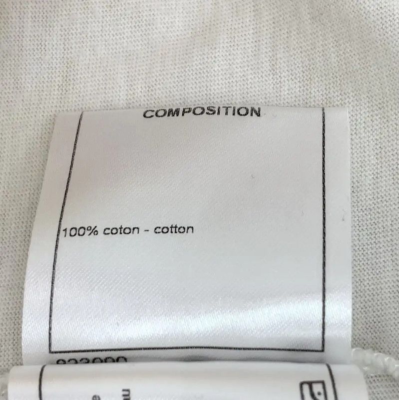 Chanel Chanel Women's White Cotton T-Shirt with Graphic Print 0089 Size S / US 4 / IT 40 - 7 Thumbnail
