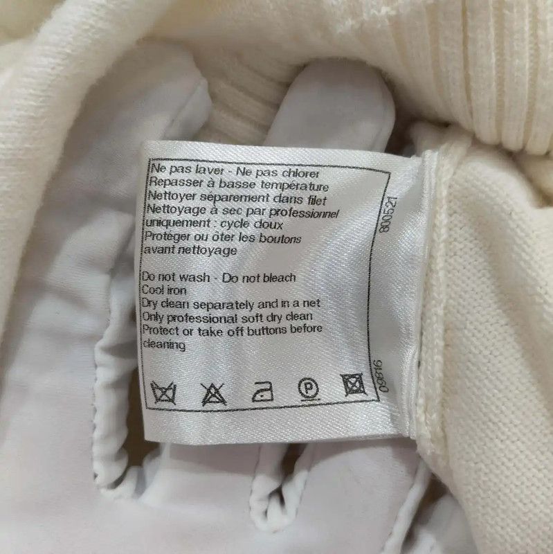 Chanel Chanel Summer Beige Cotton Sleeveless T-shirt 0089 Size L / US 10 / IT 46 - 6 Thumbnail
