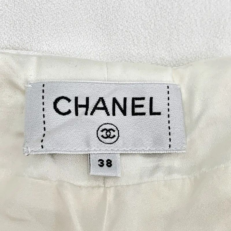 Chanel Chanel White Casual Pants for Women 0089 Size 23" - 5 Thumbnail