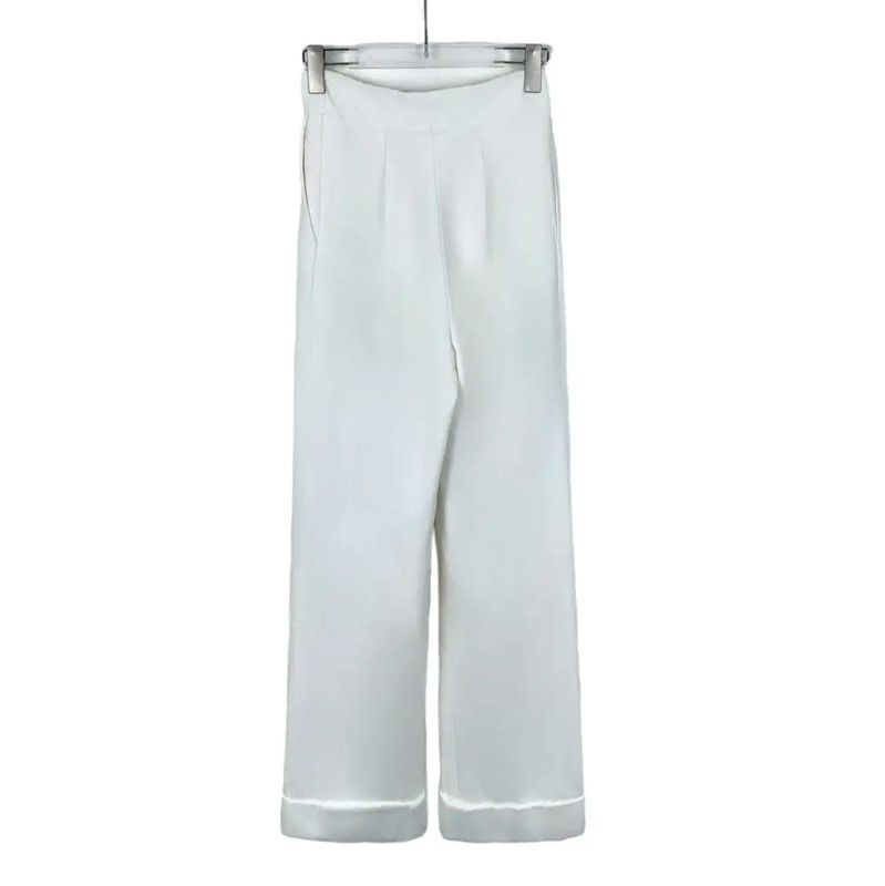 Chanel Chanel White Casual Pants for Women 0089 Size 23" - 2 Thumbnail