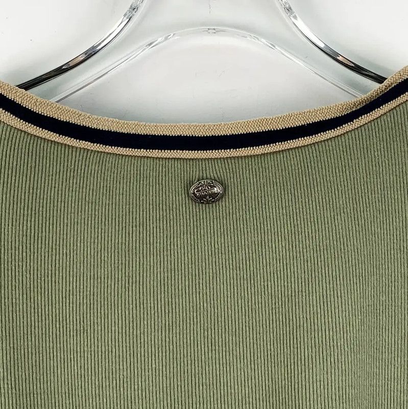 Chanel Chanel Green Cotton Short Sleeve Pullover 0089 Size XS / US 0-2 / IT 36-38 - 5 Thumbnail
