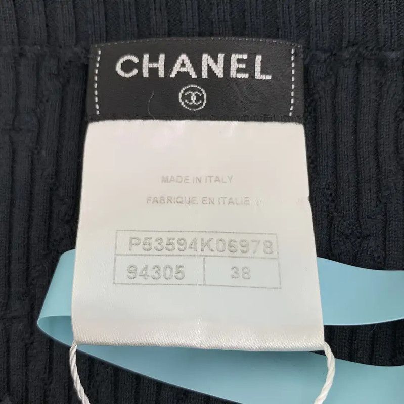 Chanel Chanel Black Cotton Women's T-Shirt 0089 Size S / US 4 / IT 40 - 5 Thumbnail