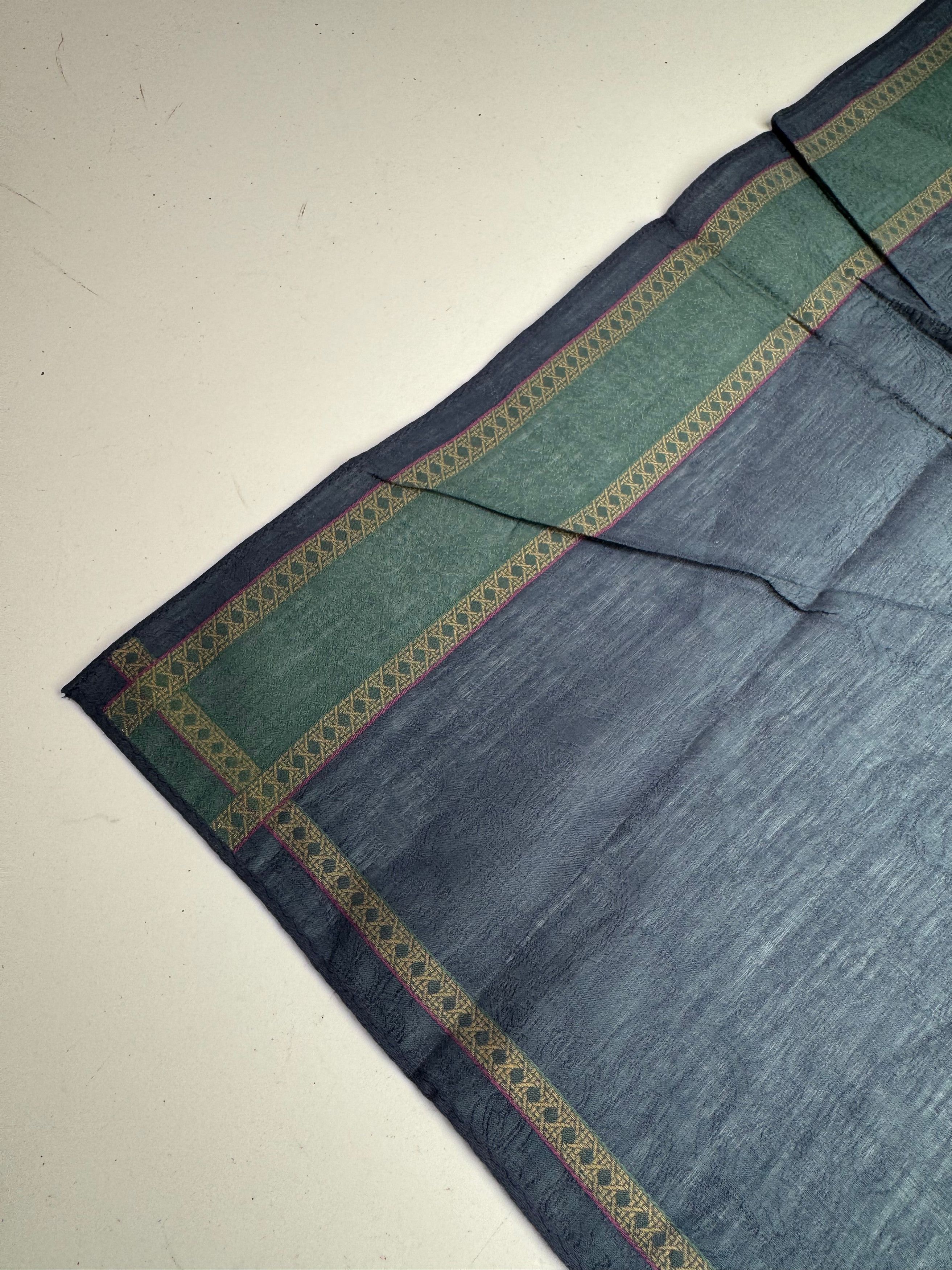 Dior Vintage Striped Scarf Blue Green Size ONE SIZE - 7 Thumbnail