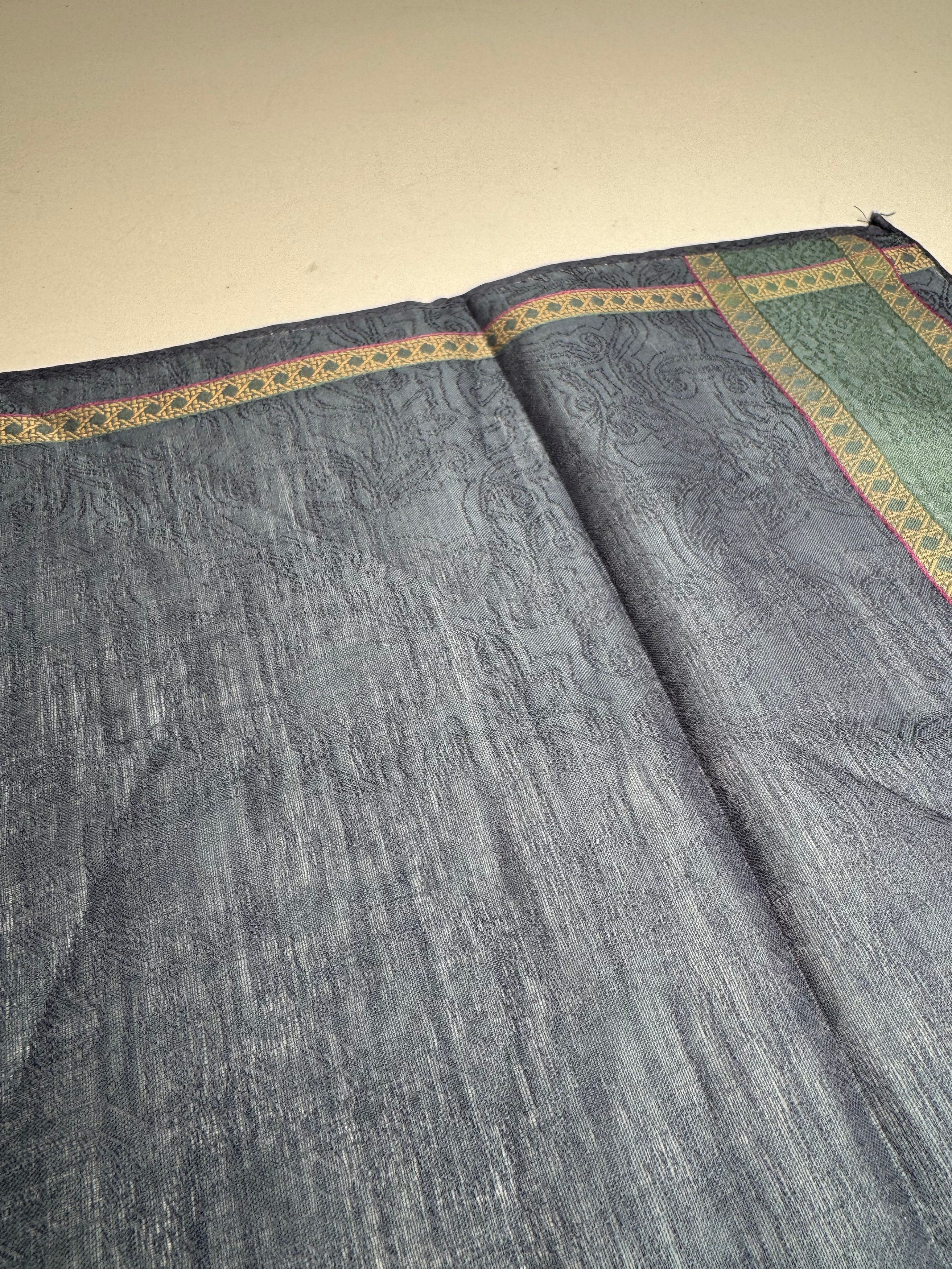 Dior Vintage Striped Scarf Blue Green Size ONE SIZE - 3 Thumbnail