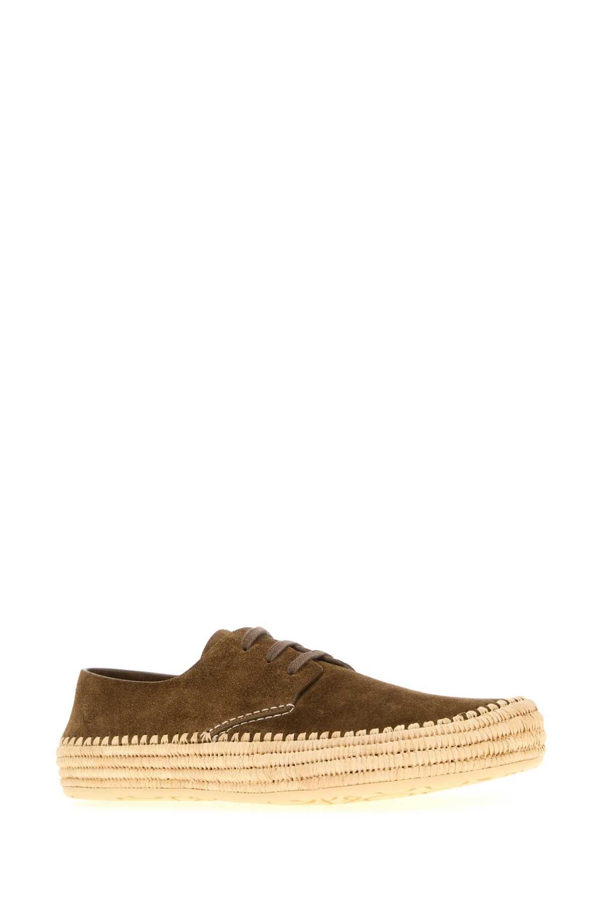Loewe Brown Suede Rio Lace-Up Shoes Size US 11 / EU 44 - 2 Thumbnail