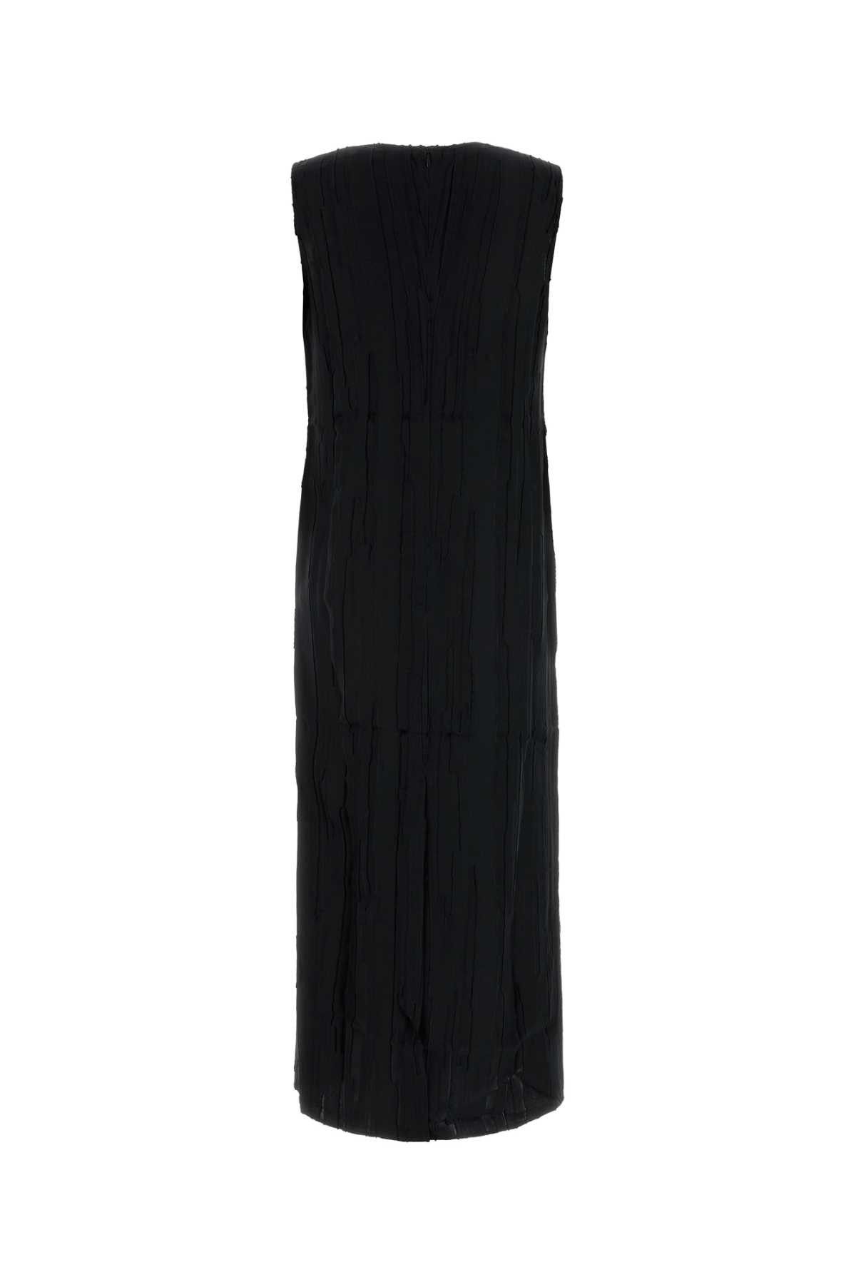 Loulou de Saison Black Silk Blend Minga Dress Size S / US 4 / IT 40 - 2 Thumbnail