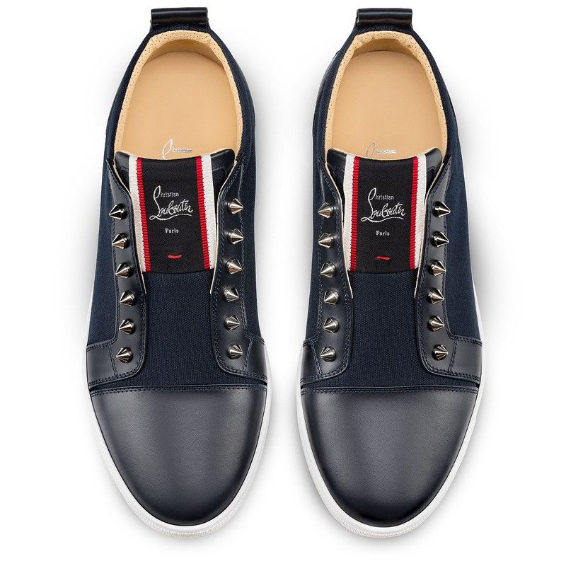 Christian Louboutin F.A.V Fique A Vontade in leather/suede in navy Size US 7 / EU 40 - 5 Thumbnail
