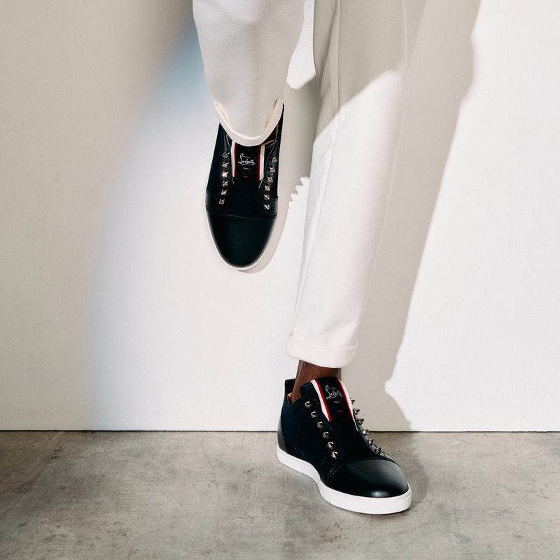 Christian Louboutin F.A.V Fique A Vontade in leather/suede in navy Size US 9.5 / EU 42-43 - 2 Thumbnail