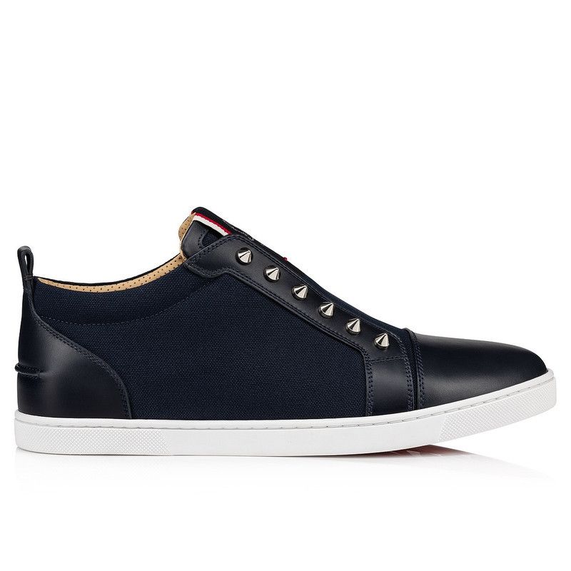 Christian Louboutin F.A.V Fique A Vontade in leather/suede in navy Size US 11.5 / EU 44-45 - 3 Thumbnail