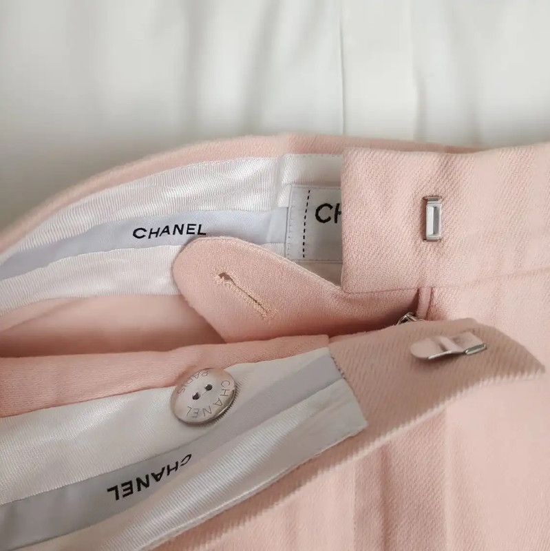 Chanel Chanel Pink Cotton Spring Shorts 0089 Size 23" - 4 Thumbnail