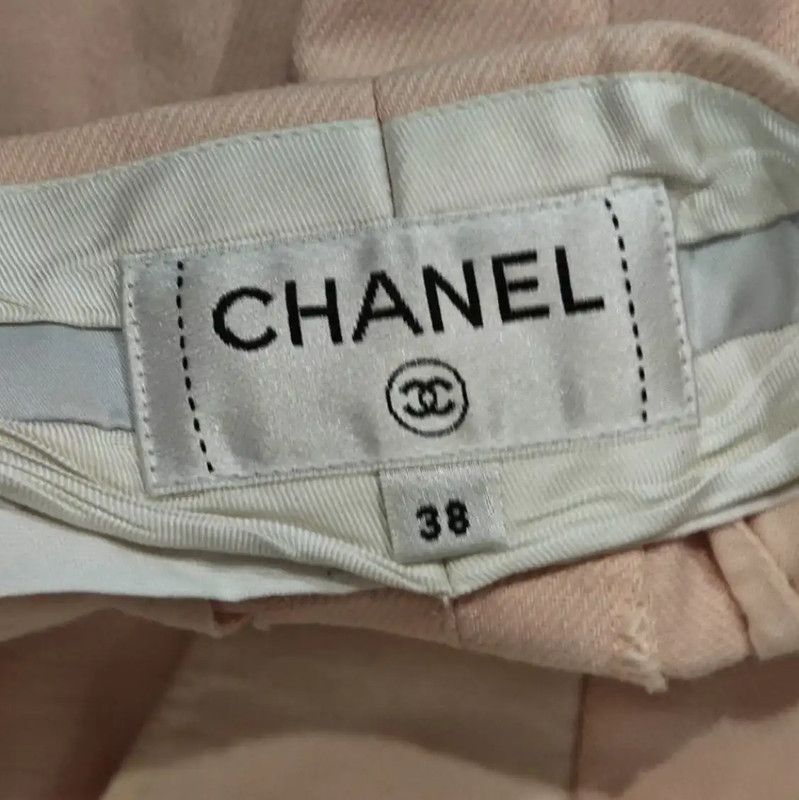Chanel Chanel Pink Cotton Spring Shorts 0089 Size 23" - 7 Thumbnail