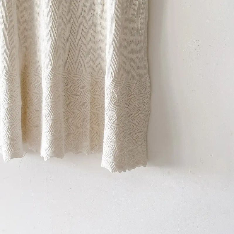 Chanel Chanel Sleeveless White Cotton Midi Dress 0089 Size M / US 6-8 / IT 42-44 - 5 Thumbnail