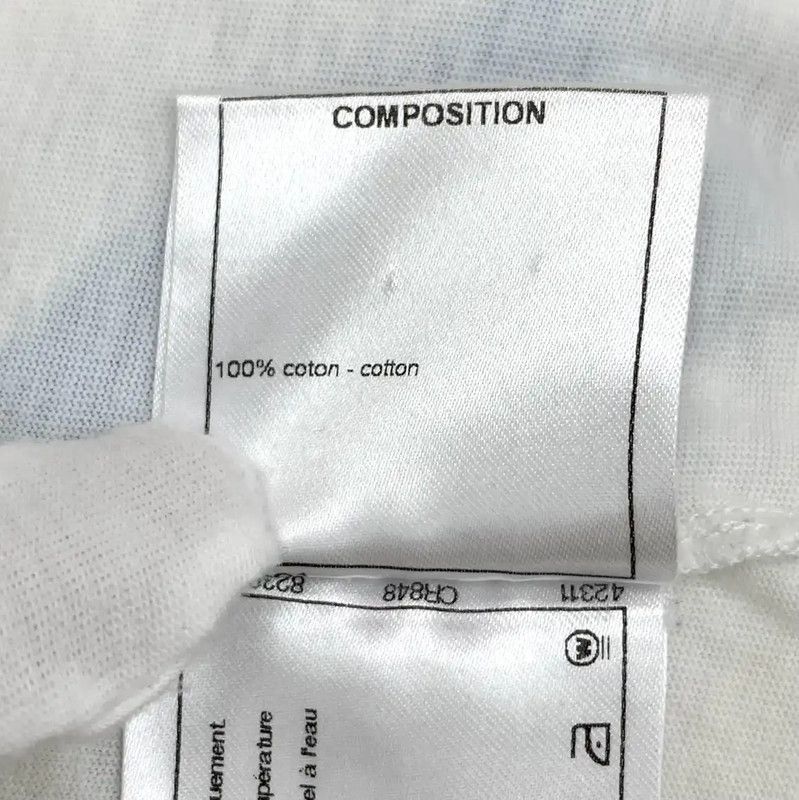 Chanel Chanel White Cotton Women's T-shirt with Graphic Print 0089 Size L / US 10 / IT 46 - 7 Thumbnail