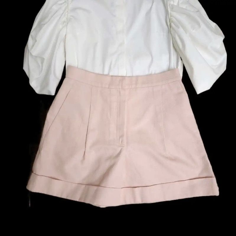 Chanel Chanel Pink Cotton Summer Shorts for Women 0089 Size 32" / US 10 / IT 46 - 2 Thumbnail