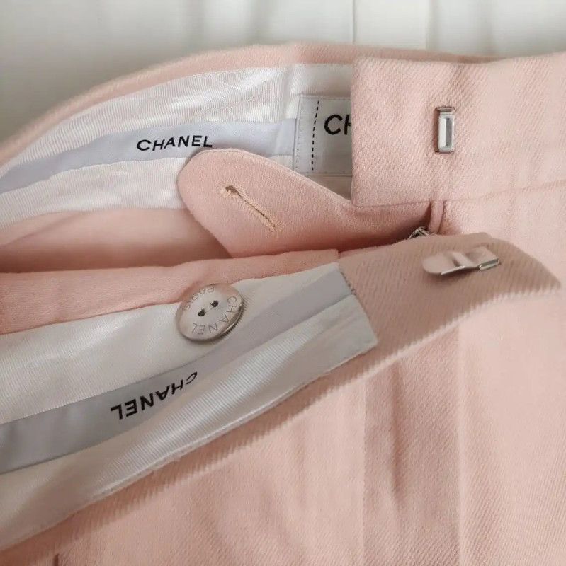 Chanel Chanel Pink Cotton Summer Shorts for Women 0089 Size 32" / US 10 / IT 46 - 8 Thumbnail