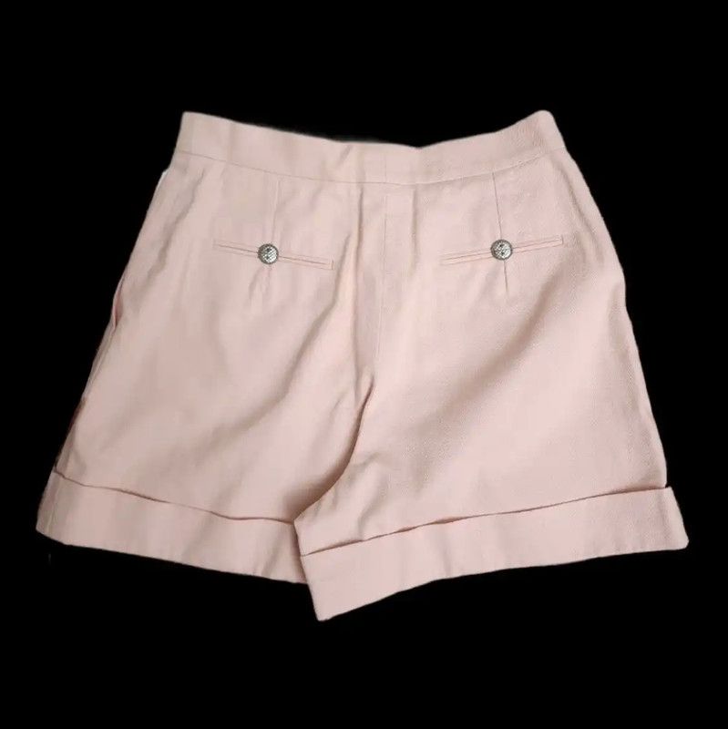Chanel Chanel Pink Cotton Summer Shorts for Women 0089 Size 32" / US 10 / IT 46 - 3 Thumbnail