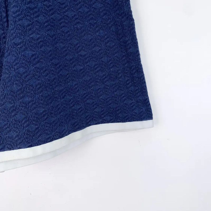 Chanel Chanel Deep Blue Cotton Women's Shorts 0089 Size 22" - 4 Thumbnail