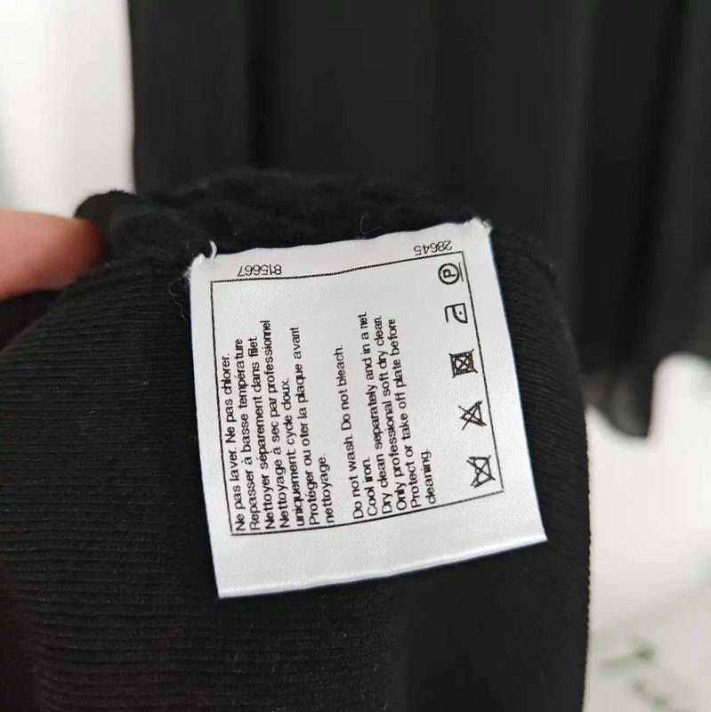 Chanel Chanel Black Wool Short Sleeve T-Shirt 0089 Size M / US 6-8 / IT 42-44 - 8 Thumbnail