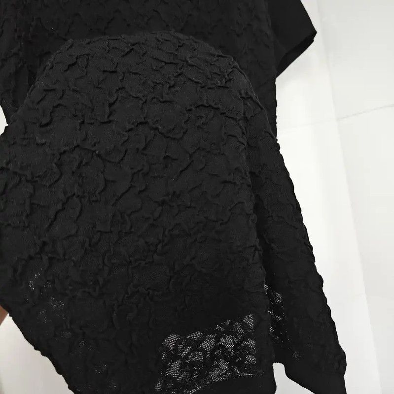 Chanel Chanel Black Wool Short Sleeve T-Shirt 0089 Size M / US 6-8 / IT 42-44 - 6 Thumbnail