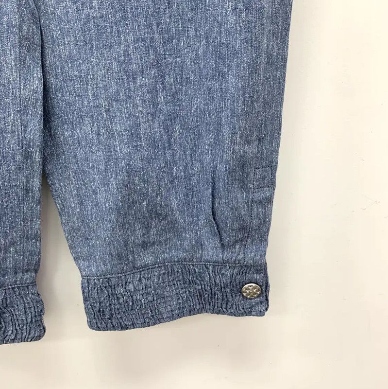 Chanel Chanel Blue Linen Casual Trousers for Women 0089 Size 22" - 4 Thumbnail