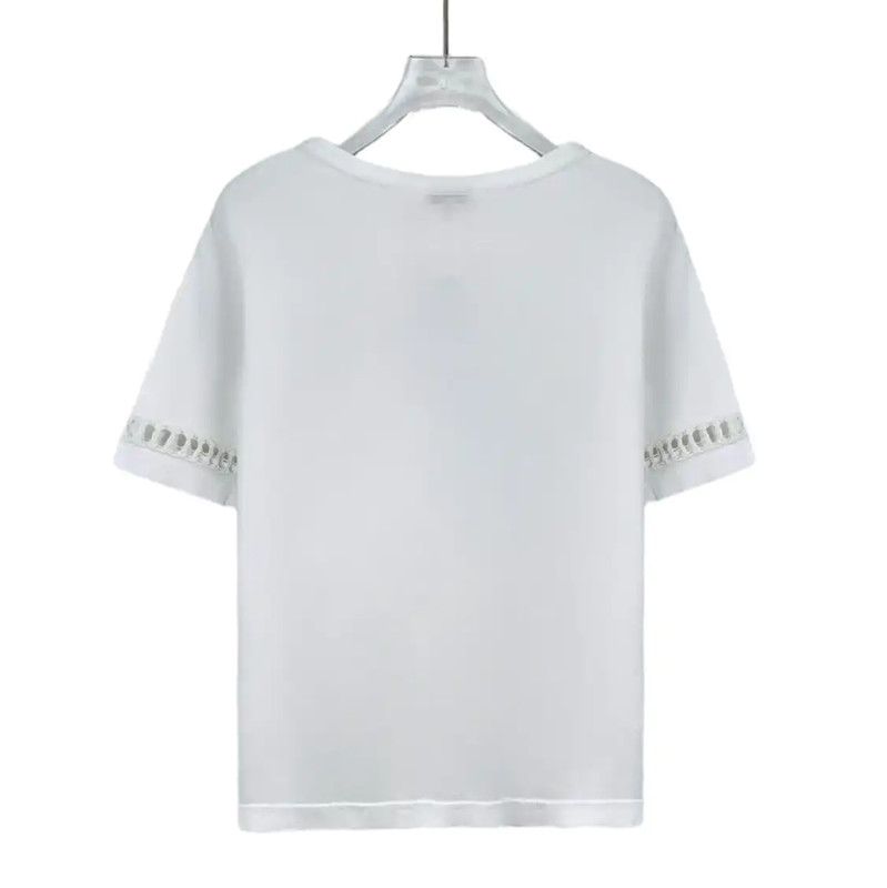 Chanel Chanel White Cotton T-Shirt for Women 0089 Size ONE SIZE - 2 Thumbnail