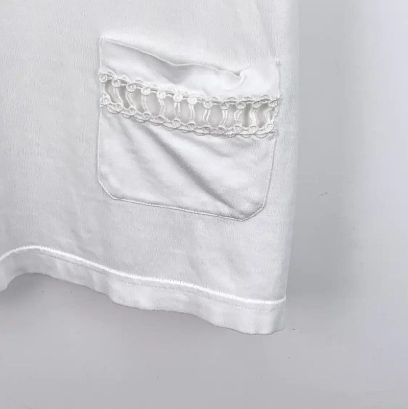Chanel Chanel White Cotton T-Shirt for Women 0089 Size ONE SIZE - 5 Thumbnail