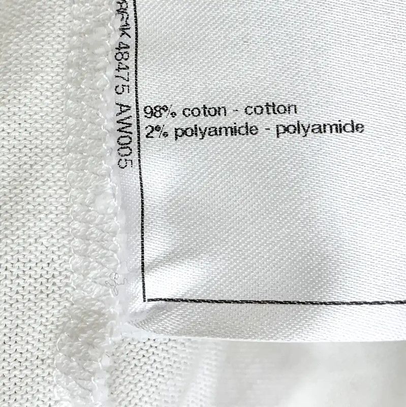 Chanel Chanel White Cotton T-Shirt for Women 0089 Size ONE SIZE - 8 Thumbnail