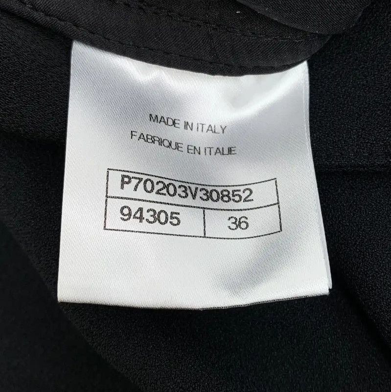 Chanel Chanel Black Casual Pants for Women 0089 Size 22" - 7 Thumbnail
