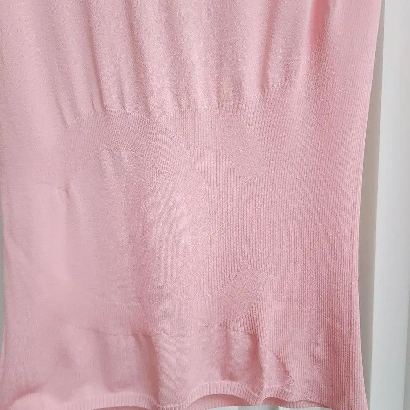 Chanel Chanel Pink Logo Short Sleeve Top 0089 Size XS / US 0-2 / IT 36-38 - 5 Thumbnail