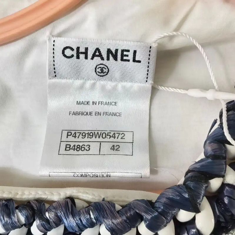 Chanel Chanel Women's Blue Dress with Unique Design 0089 Size L / US 10 / IT 46 - 5 Thumbnail