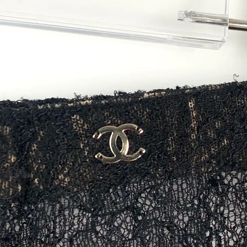 Chanel Chanel Black Casual Pants for Women 0089 Size 23" - 4 Thumbnail
