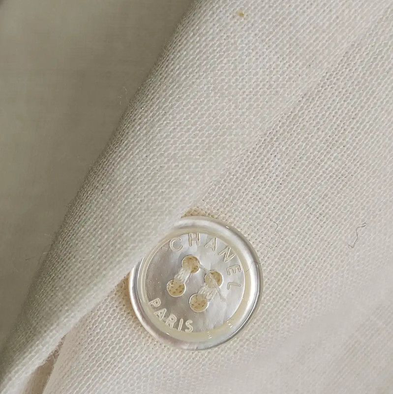 Chanel Chanel White Summer Bow Short Sleeve Blouse 0089 Size S / US 4 / IT 40 - 7 Thumbnail