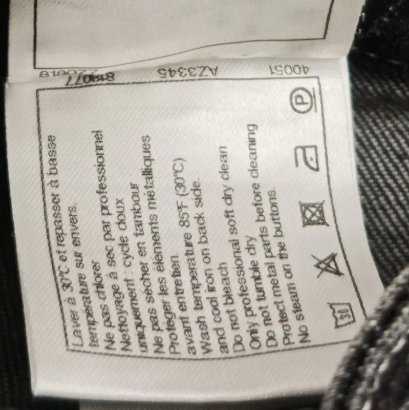 Chanel Chanel Black Gray Cotton Women's Jeans 0089 Size 28" / US 6 / IT 42 - 7 Thumbnail