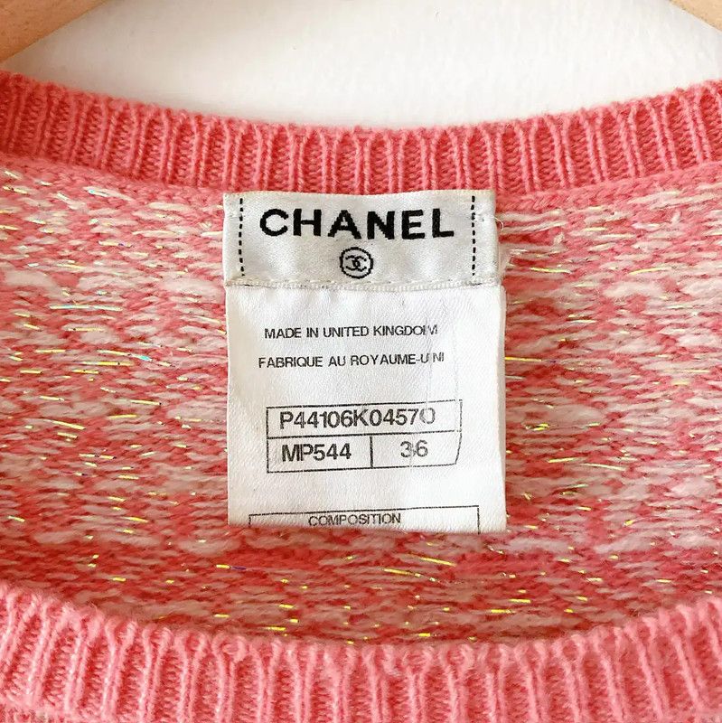 Chanel Chanel Red Cashmere Long Sleeve Sweater 0089 Size S / US 4 / IT 40 - 9 Thumbnail