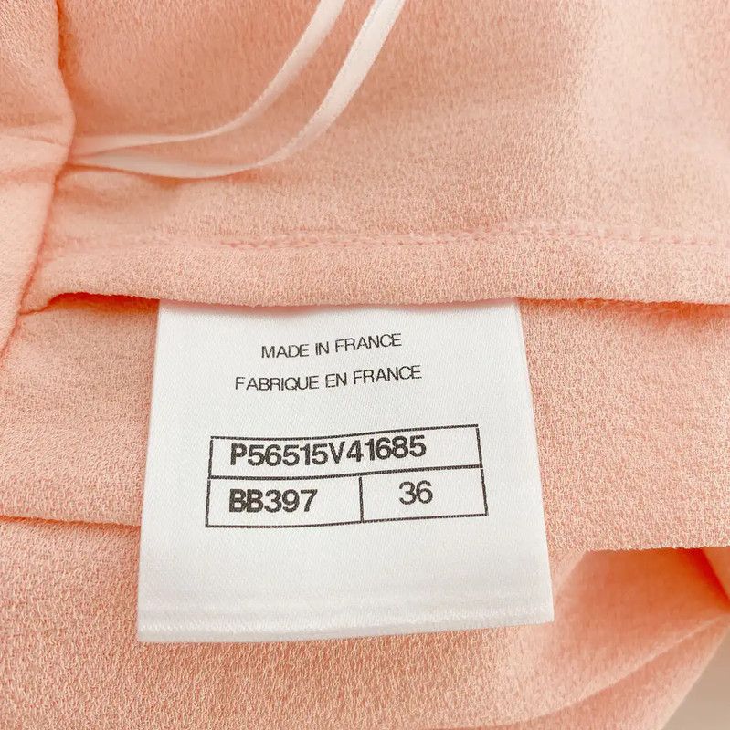 Chanel Chanel Pink Silk A-Line Skirt for Summer 0089 Size 22" - 7 Thumbnail