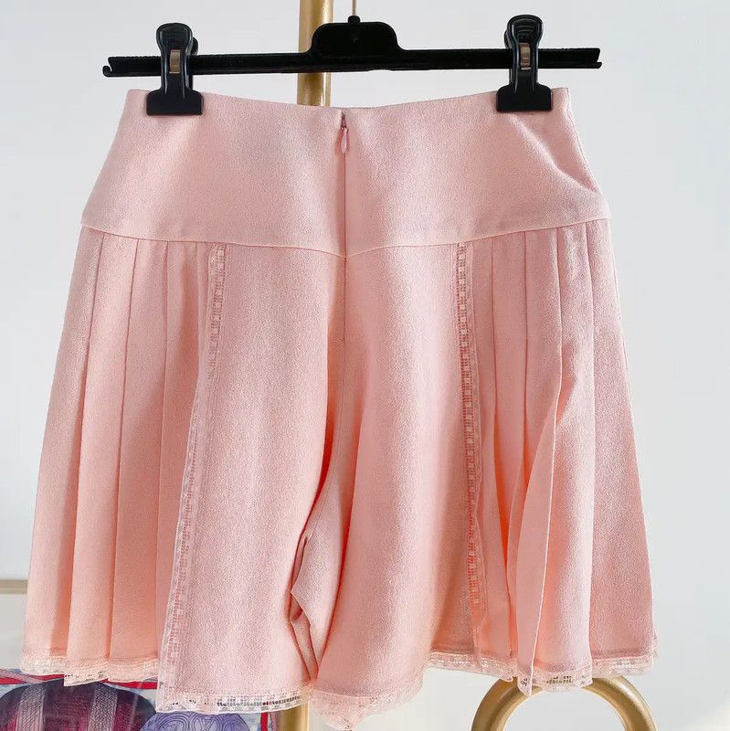 Chanel Chanel Pink Silk A-Line Skirt for Summer 0089 Size 22" - 3 Thumbnail