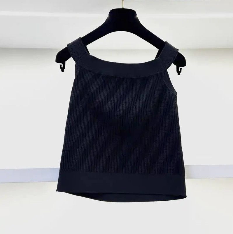Chanel Chanel Black Silk Off-Shoulder Knit T-Shirt 0089 Size M / US 6-8 / IT 42-44 - 2 Thumbnail