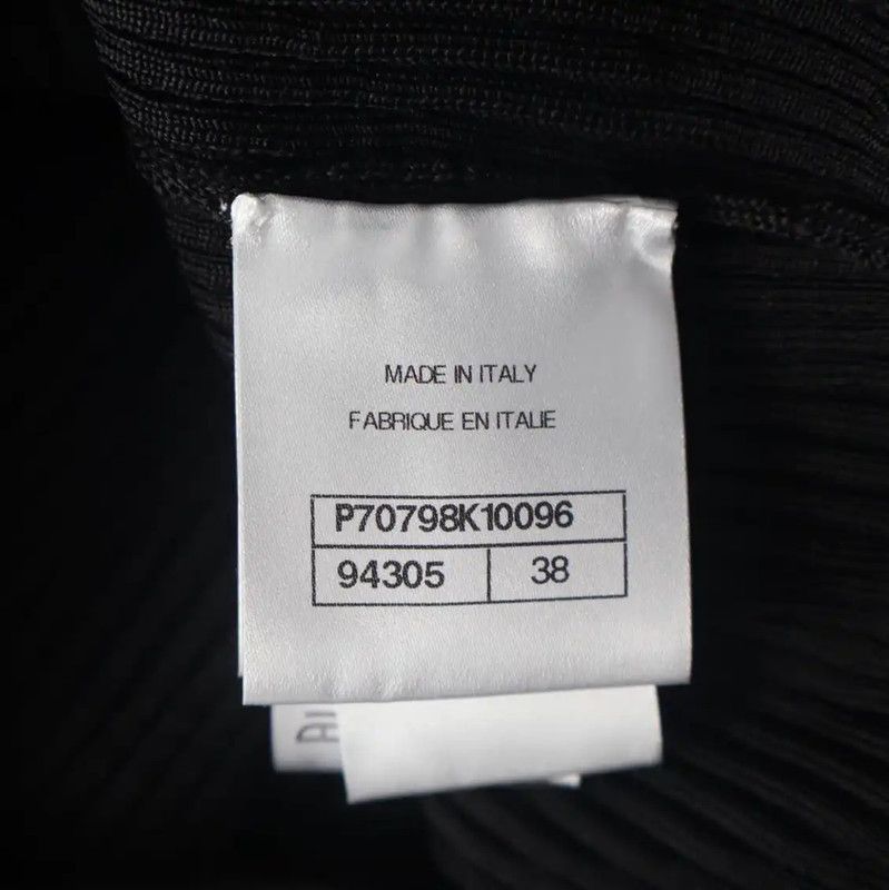 Chanel Chanel Black Silk Off-Shoulder Knit T-Shirt 0089 Size M / US 6-8 / IT 42-44 - 6 Thumbnail