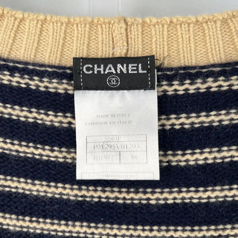 Chanel Chanel Color Block Women's Sweater 0089 Size M / US 6-8 / IT 42-44 - 5 Thumbnail