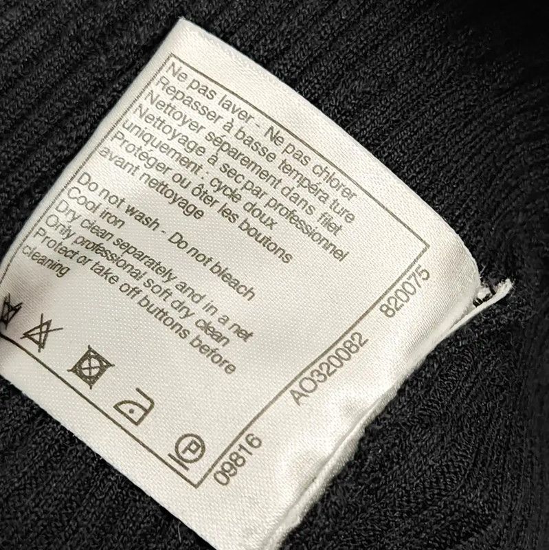 Chanel Chanel Black Cotton Long Sleeve Pullover Sweater 0089 Size S / US 4 / IT 40 - 7 Thumbnail